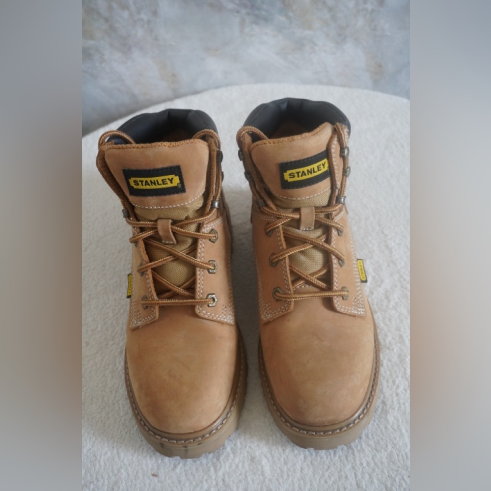 Stanley Light Brown Leather Boots